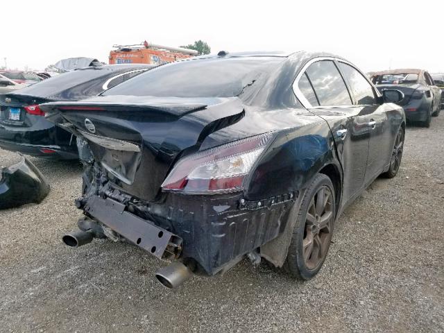 1N4AA5AP5EC465444 - 2014 NISSAN MAXIMA S BLACK photo 4