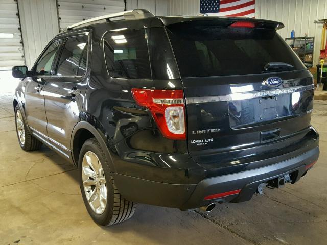 1FM5K7F81EGA16014 - 2014 FORD EXPLORER L BLACK photo 3