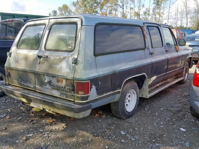 1GNER16K9KF136547 - 1989 CHEVROLET SUBURBAN R BLUE photo 4