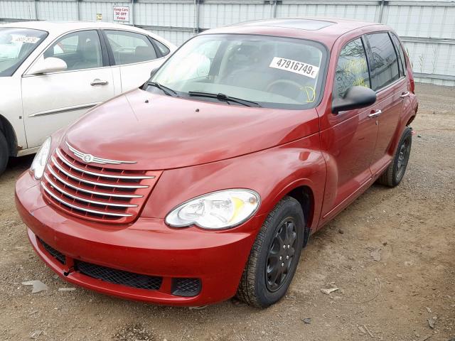 3A4FY58B66T370039 - 2006 CHRYSLER PT CRUISER RED photo 2