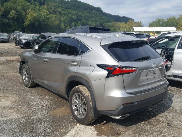 JTJBARBZ0H2104619 - 2017 LEXUS NX 200T SILVER photo 3