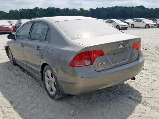 1HGFA16827L037295 - 2007 HONDA CIVIC EX TAN photo 3