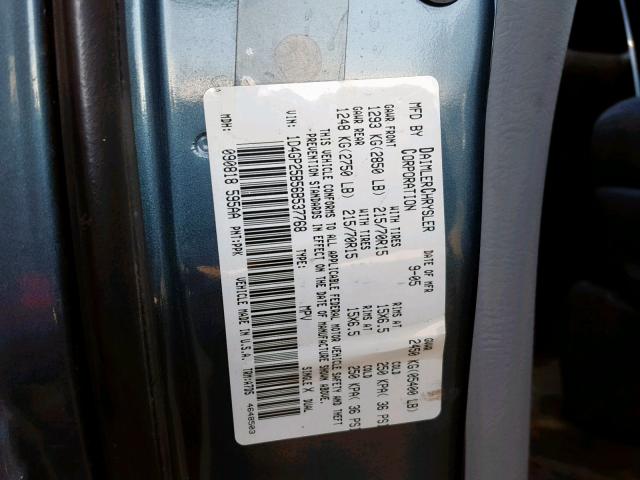 1D4GP25B56B537768 - 2006 DODGE CARAVAN SE GRAY photo 10