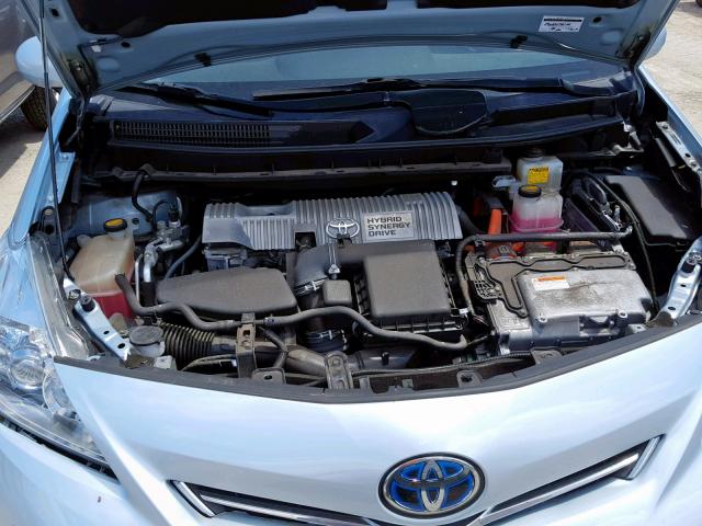 JTDZN3EU1C3018385 - 2012 TOYOTA PRIUS V BLUE photo 7