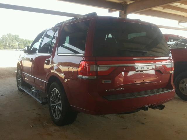 5LMJJ2JT1HEL10719 - 2017 LINCOLN NAVIGATOR RED photo 3