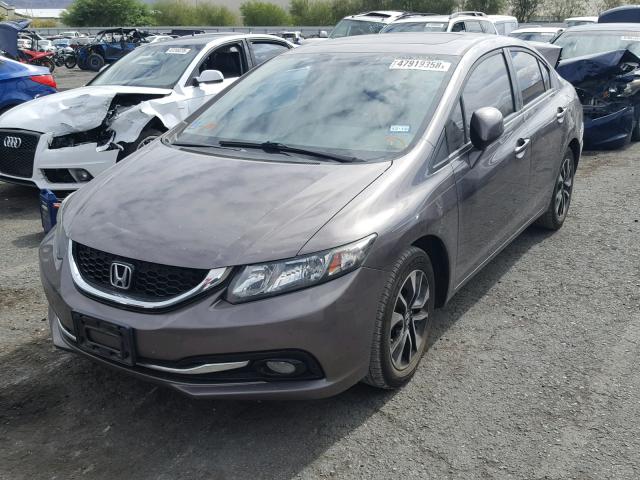 19XFB2F92DE090948 - 2013 HONDA CIVIC EXL CHARCOAL photo 2