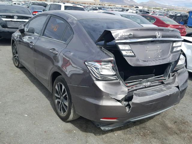 19XFB2F92DE090948 - 2013 HONDA CIVIC EXL CHARCOAL photo 3