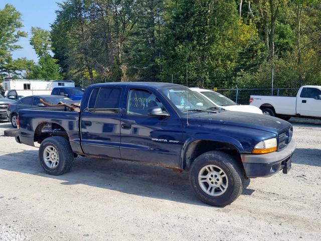 1B7HG38NX2S615209 - 2002 DODGE DAKOTA QUA BLUE photo 9