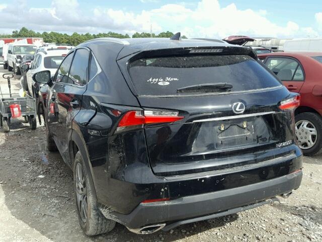 JTJYARBZ1G2031902 - 2016 LEXUS NX 200T BLACK photo 3