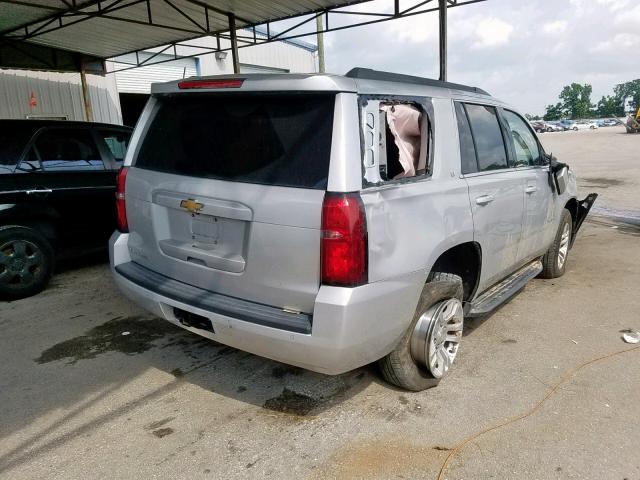 1GNSCBKC9GR217076 - 2016 CHEVROLET TAHOE C150 SILVER photo 4