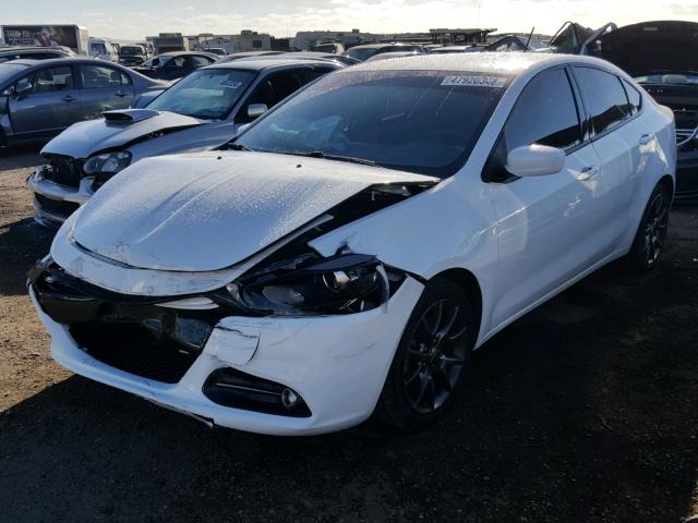 1C3CDFBAXDD118943 - 2013 DODGE DART SXT WHITE photo 2