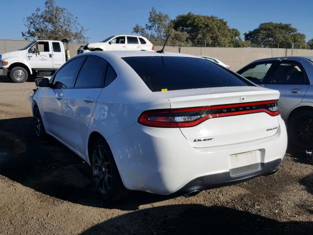 1C3CDFBAXDD118943 - 2013 DODGE DART SXT WHITE photo 3