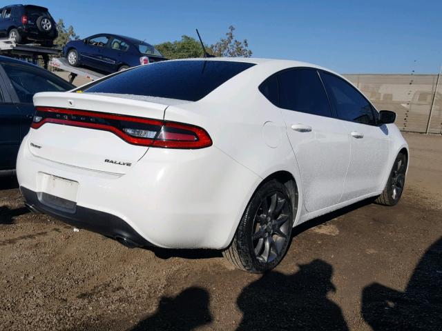 1C3CDFBAXDD118943 - 2013 DODGE DART SXT WHITE photo 4