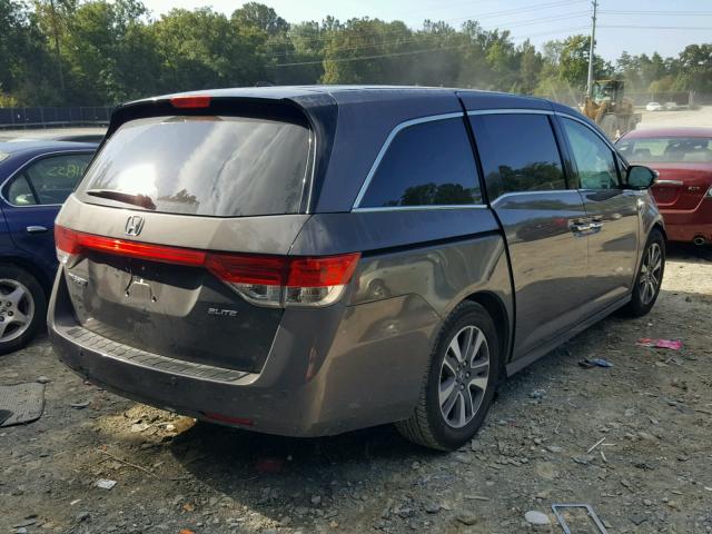 5FNRL5H92EB056593 - 2014 HONDA ODYSSEY TO GRAY photo 4