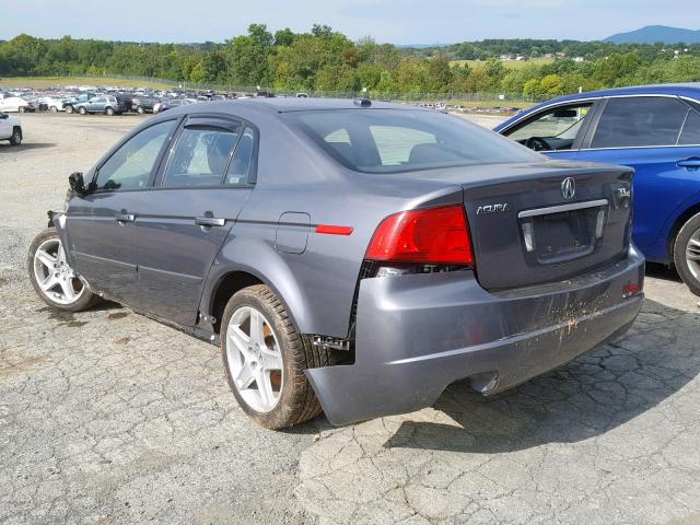 19UUA66286A040020 - 2006 ACURA 3.2TL CHARCOAL photo 3