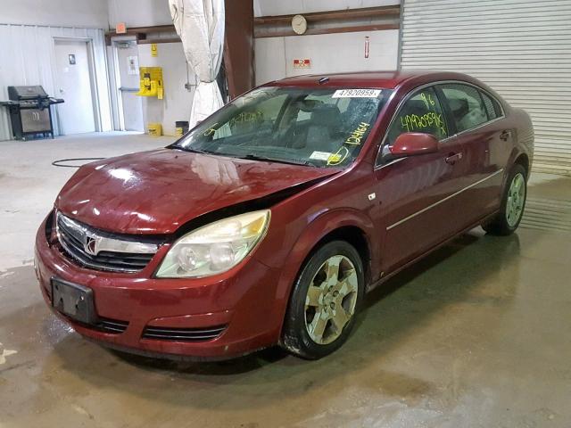 1G8ZS57N28F132874 - 2008 SATURN AURA XE RED photo 2