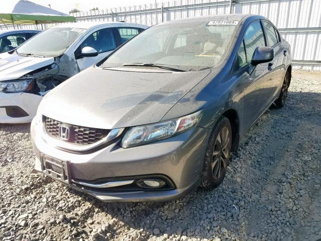 19XFB2F95DE275396 - 2013 HONDA CIVIC EXL 灰色 照片 2