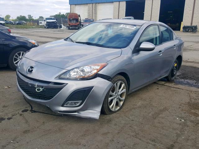 JM1BL1U58B1383890 - 2011 MAZDA 3 S SILVER photo 2