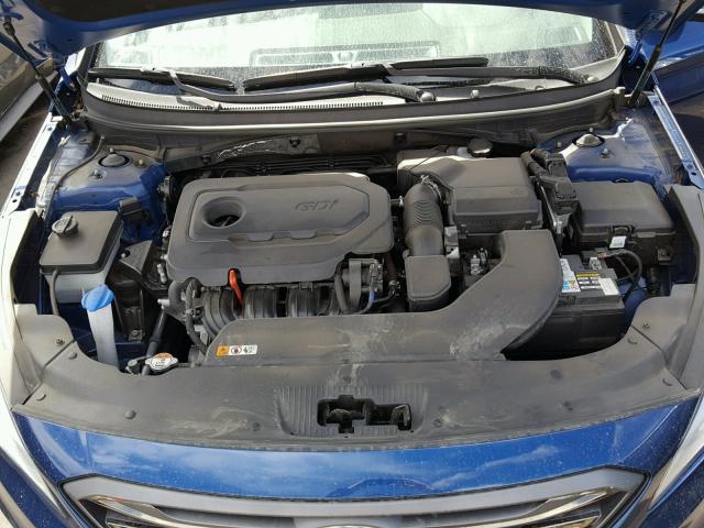 5NPE34AF5HH482051 - 2017 HYUNDAI SONATA SPO BLUE photo 7