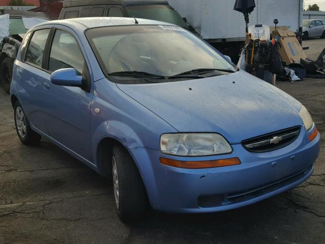 KL1TD62655B379618 - 2005 CHEVROLET AVEO BASE Mavi foto 1