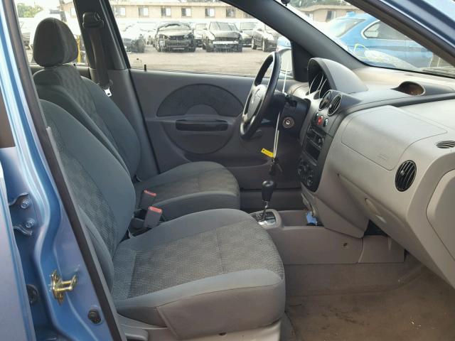 KL1TD62655B379618 - 2005 CHEVROLET AVEO BASE Mavi foto 5