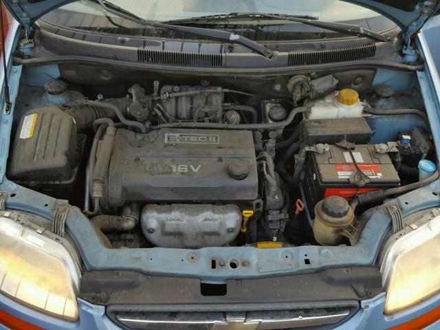 KL1TD62655B379618 - 2005 CHEVROLET AVEO BASE Mavi foto 7