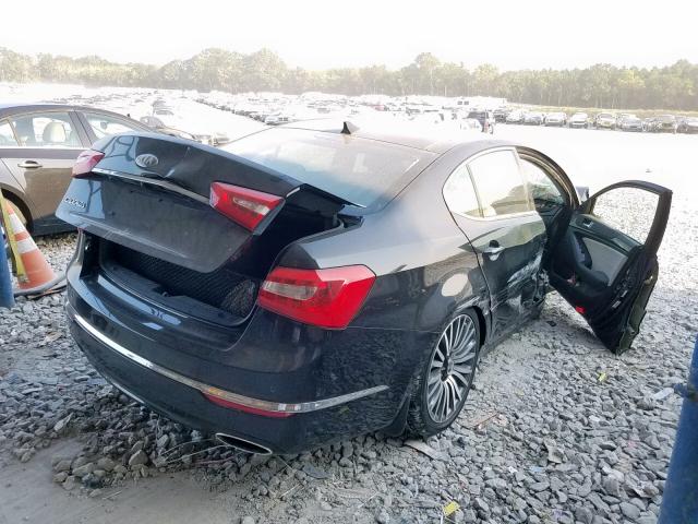 KNALN4D75E5129663 - 2014 KIA CADENZA PR BLACK photo 4