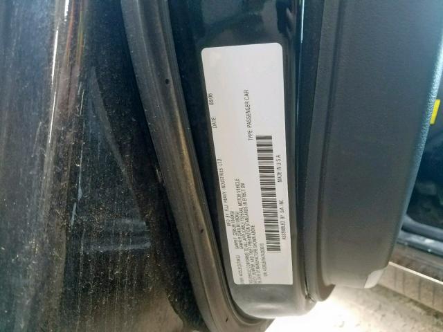 4S3BL676474203070 - 2007 SUBARU LEGACY GT BLACK photo 10