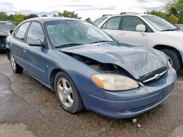 1FAFP55S41A153205 - 2001 FORD TAURUS SES BLUE photo 1