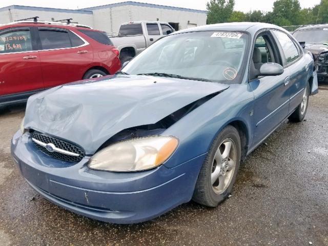 1FAFP55S41A153205 - 2001 FORD TAURUS SES BLUE photo 2