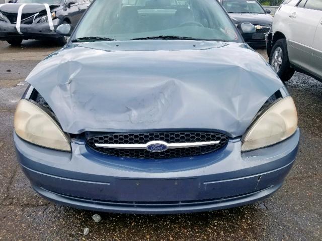 1FAFP55S41A153205 - 2001 FORD TAURUS SES BLUE photo 9