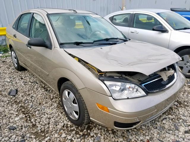 1FAFP34N96W135356 - 2006 FORD FOCUS ZX4 BEIGE photo 1