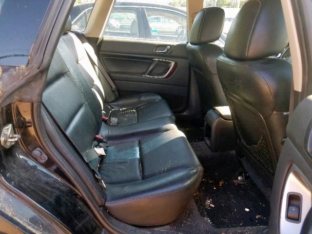 4S4BP62C677325604 - 2007 SUBARU OUTBACK OU BLACK photo 6