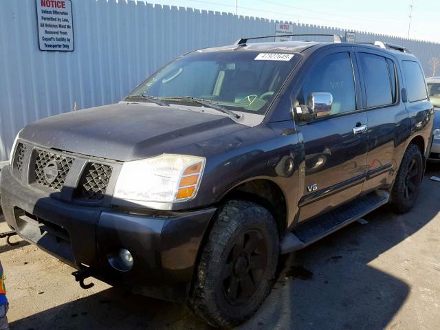 5N1AA08B66N714021 - 2006 NISSAN ARMADA SE GRAY photo 2