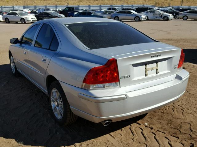 YV1RH592162531880 - 2006 VOLVO S60 2.5T SILVER photo 3