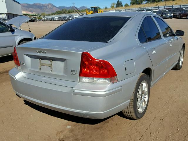 YV1RH592162531880 - 2006 VOLVO S60 2.5T SILVER photo 4