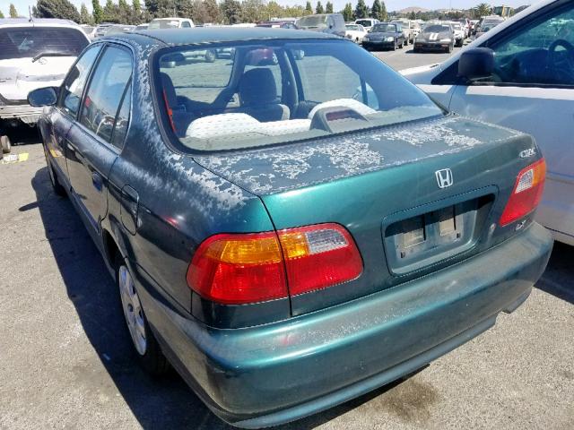 2HGEJ6679XH542599 - 1999 HONDA CIVIC LX GREEN photo 3