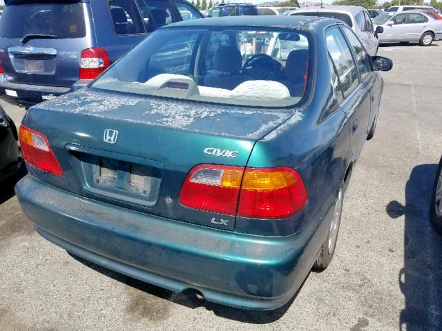 2HGEJ6679XH542599 - 1999 HONDA CIVIC LX GREEN photo 4