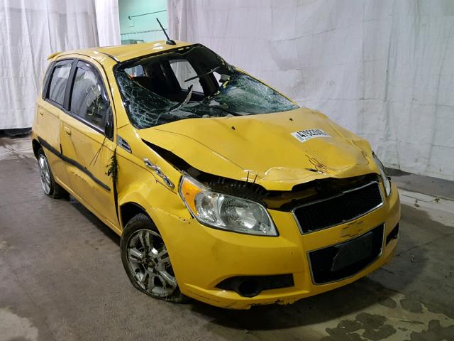 KL1TD6DE0AB128312 - 2010 CHEVROLET AVEO LS YELLOW photo 1