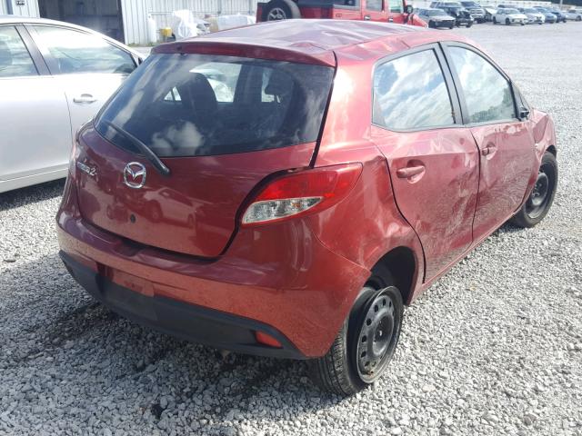 JM1DE1KY9E0183885 - 2014 MAZDA MAZDA2 SPO BURGUNDY photo 4