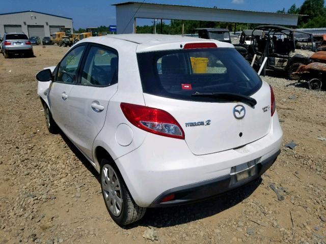 JM1DE1HY9B0127996 - 2011 MAZDA MAZDA2 WHITE photo 3