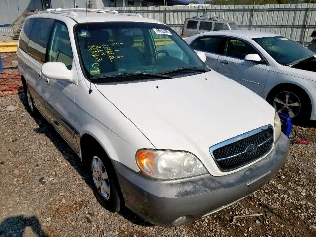 KNDUP132256731534 - 2005 KIA SEDONA EX WHITE photo 1