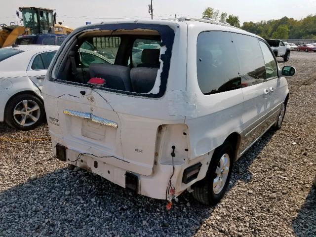 KNDUP132256731534 - 2005 KIA SEDONA EX WHITE photo 4