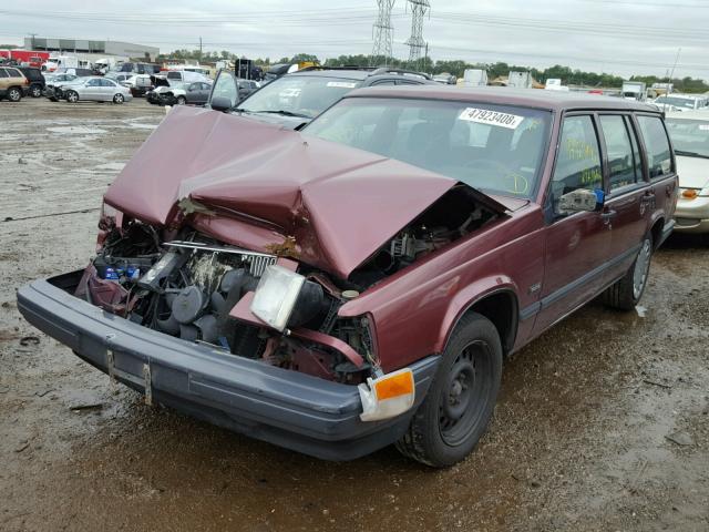 YV1FA8852M2321029 - 1991 VOLVO 740 MAROON photo 2