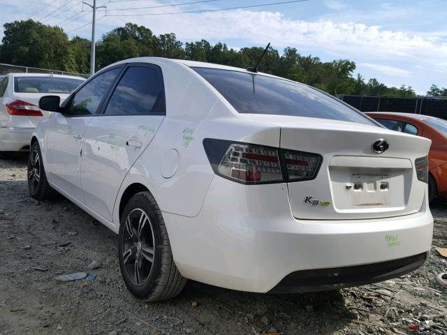 KNAFU4A28C5545244 - 2012 KIA FORTE EX WHITE photo 3