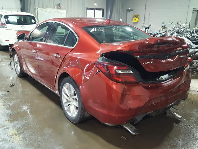 2G4GN5EX0E9294673 - 2014 BUICK REGAL PREM BURGUNDY photo 3