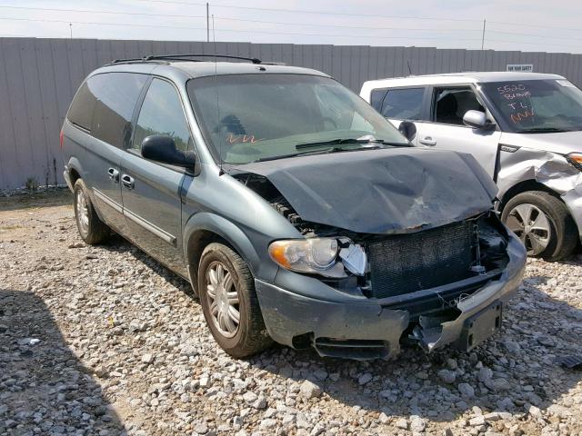 2A4GP54L37R306096 - 2007 CHRYSLER TOWN & COU BLUE photo 1