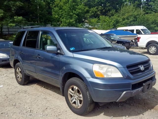 2HKYF18485H534467 - 2005 HONDA PILOT EX BLUE photo 1