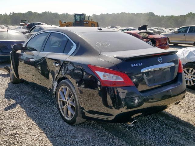 1N4AA5AP9BC861534 - 2011 NISSAN MAXIMA S BLACK photo 3