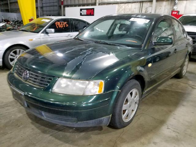 WVWMD63B7XE361129 - 1999 VOLKSWAGEN PASSAT GLS GREEN photo 2